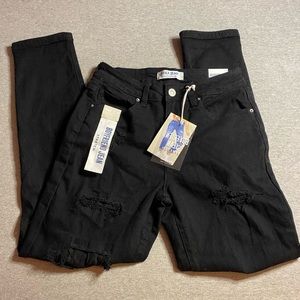 boyfriend style ripped jeans